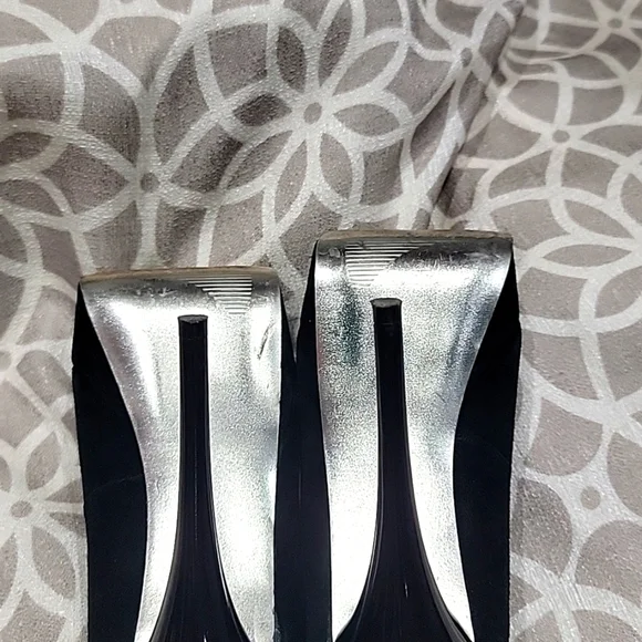 Steve Madden Whimsigoth leather Upper Caryssa Black Suede  Shoes 7.5 - Picture 6 of 10